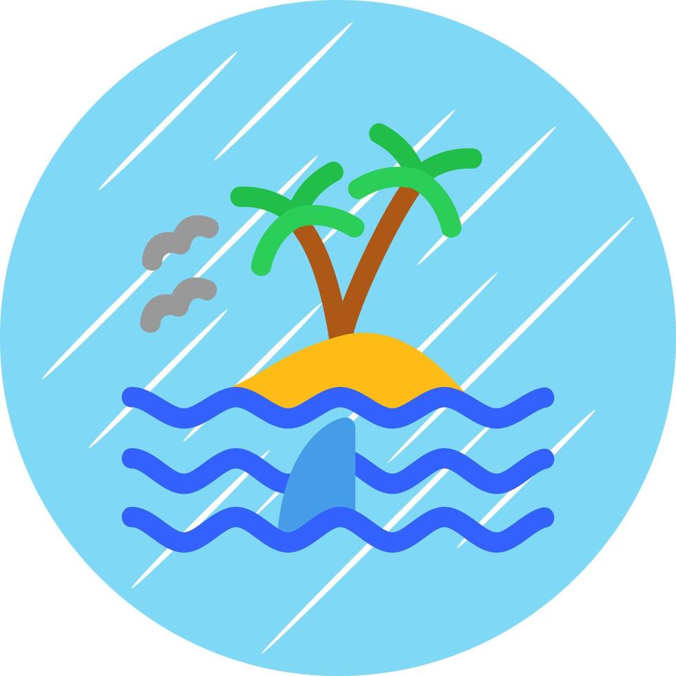 Insel Landschaft Vektor Symbol Design