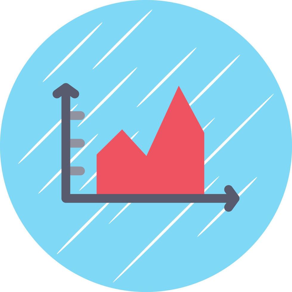 gefülltes Diagramm-Vektor-Icon-Design vektor