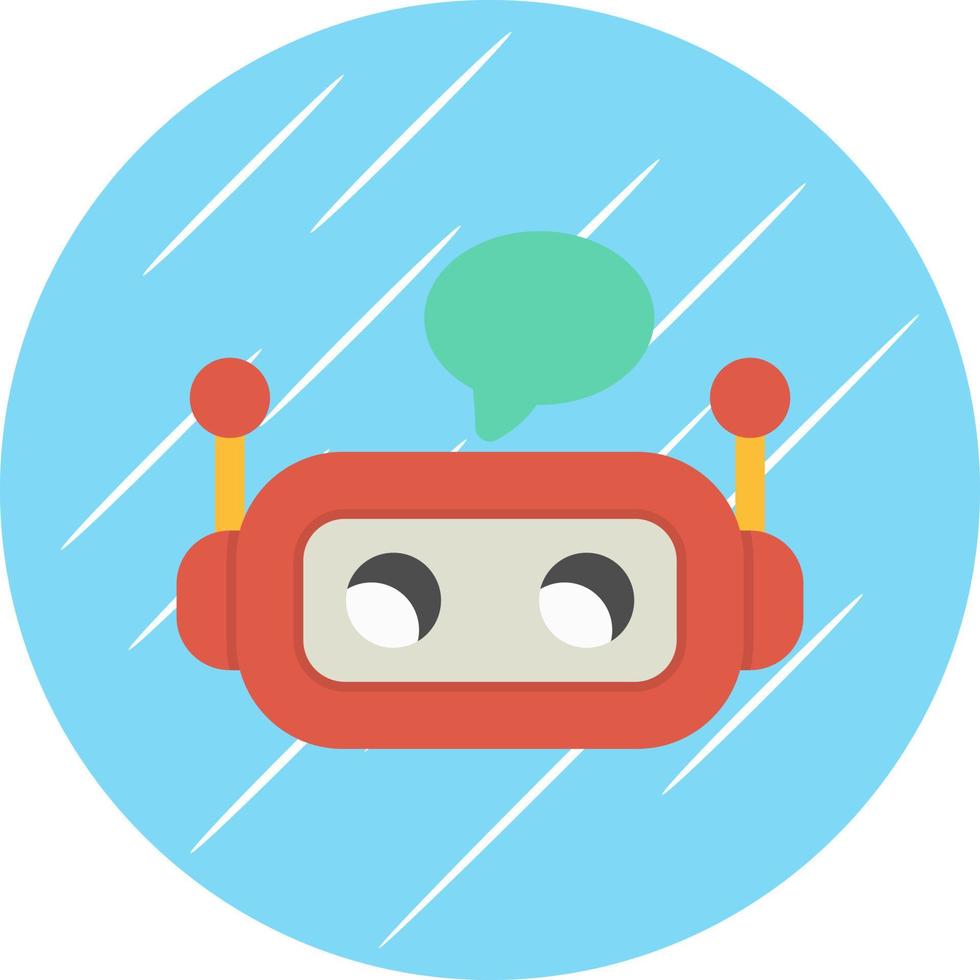 Chatbot-Vektor-Icon-Design vektor