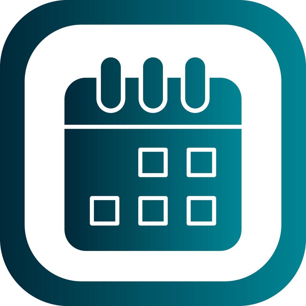 Kalender-Vektor-Icon-Design vektor