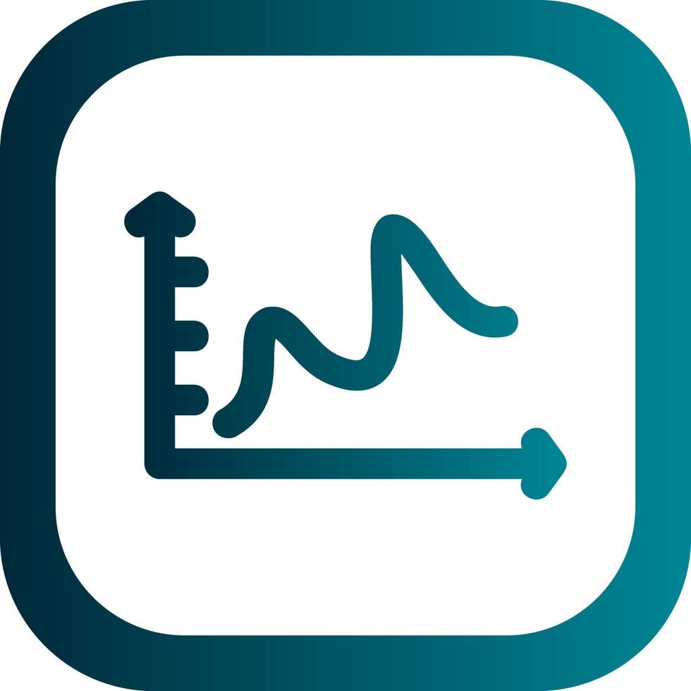 glockenförmiges Diagramm-Vektor-Icon-Design vektor