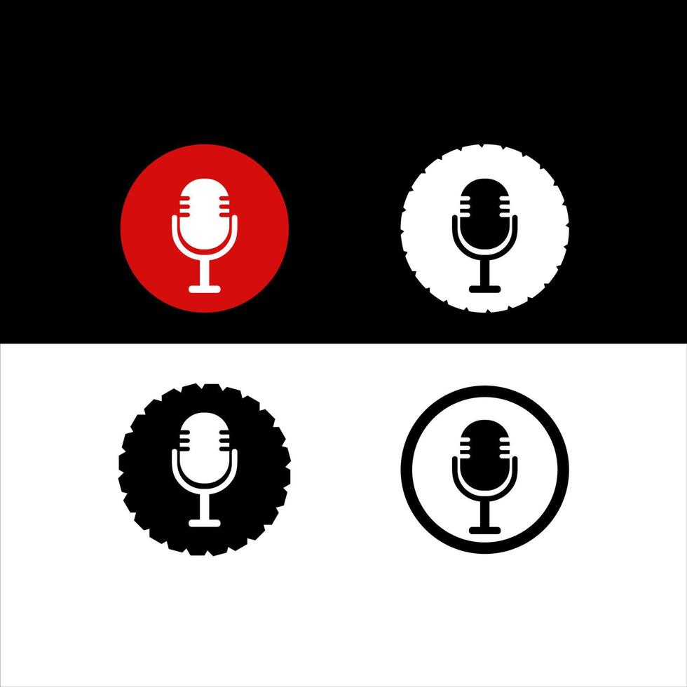 3ap.epsmikrofon eller podcast logotyp eller ikon i appar i vektor