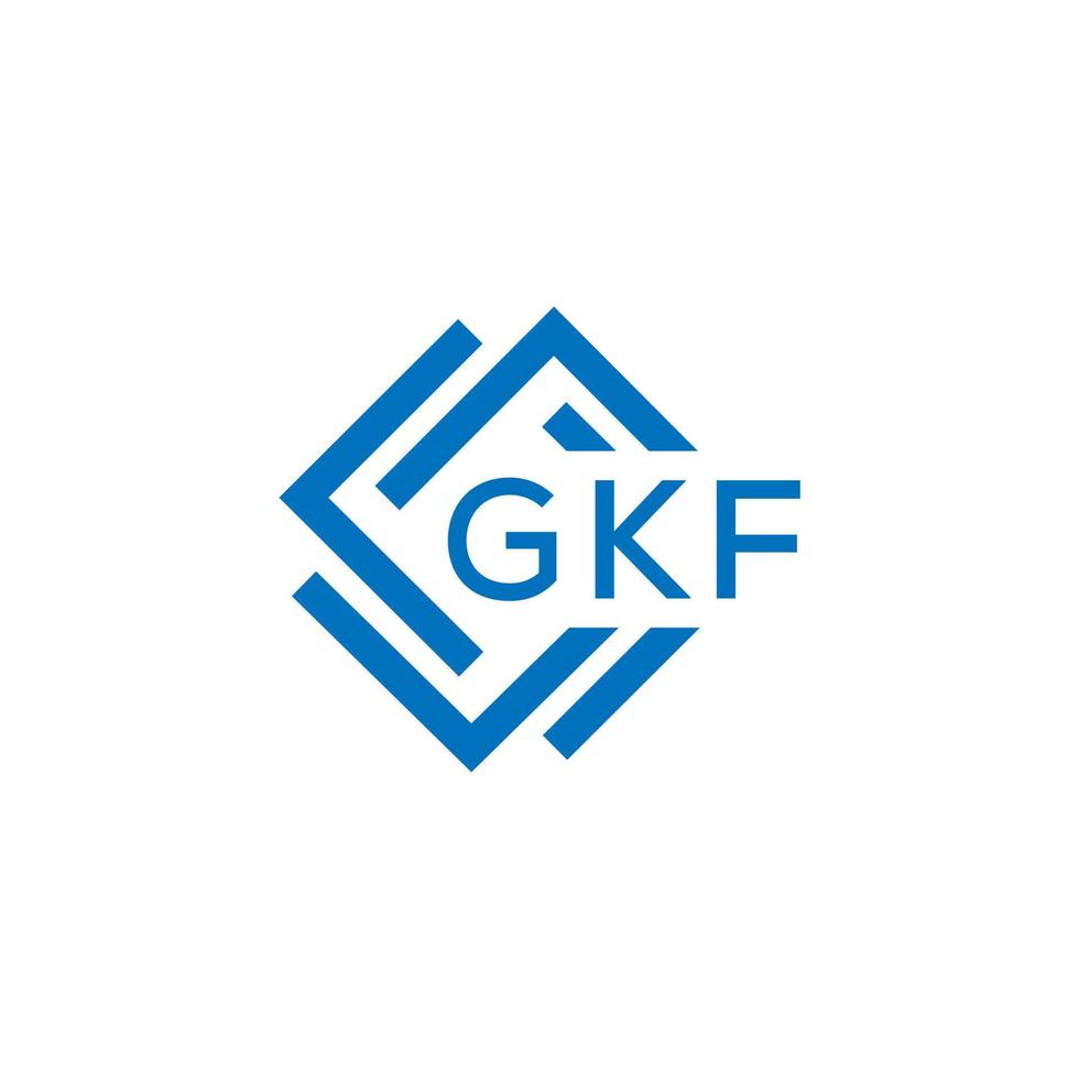 gkf brev logotyp design på vit bakgrund. gkf kreativ cirkel brev logotyp begrepp. gkf brev design. vektor