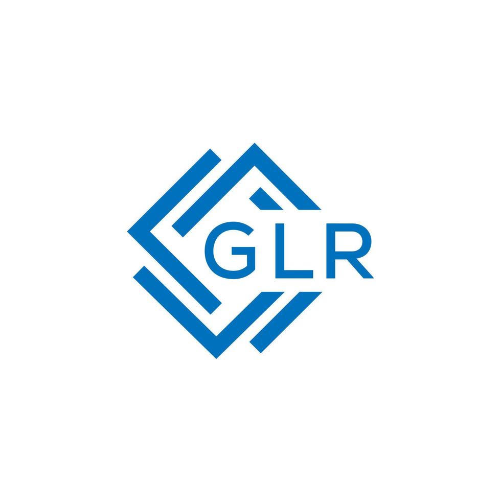 glr Brief Logo Design auf Weiß Hintergrund. glr kreativ Kreis Brief Logo Konzept. glr Brief Design. vektor