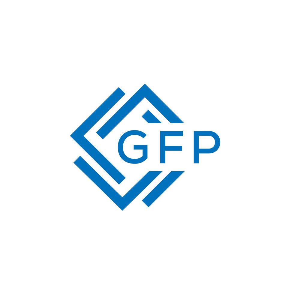 gfp Brief Logo Design auf Weiß Hintergrund. gfp kreativ Kreis Brief Logo Konzept. gfp Brief Design. vektor