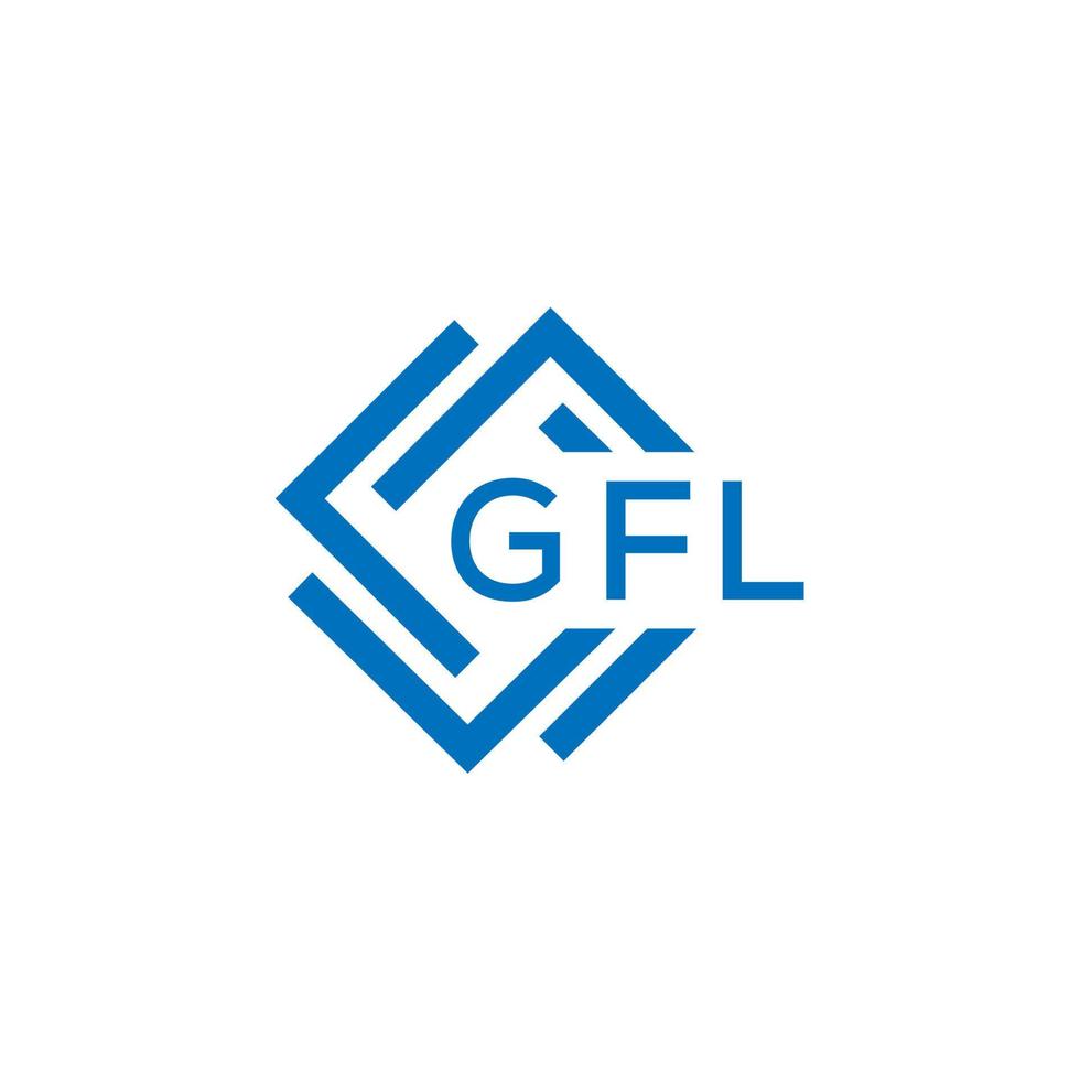 gfl brev logotyp design på vit bakgrund. gfl kreativ cirkel brev logotyp begrepp. gfl brev design. vektor