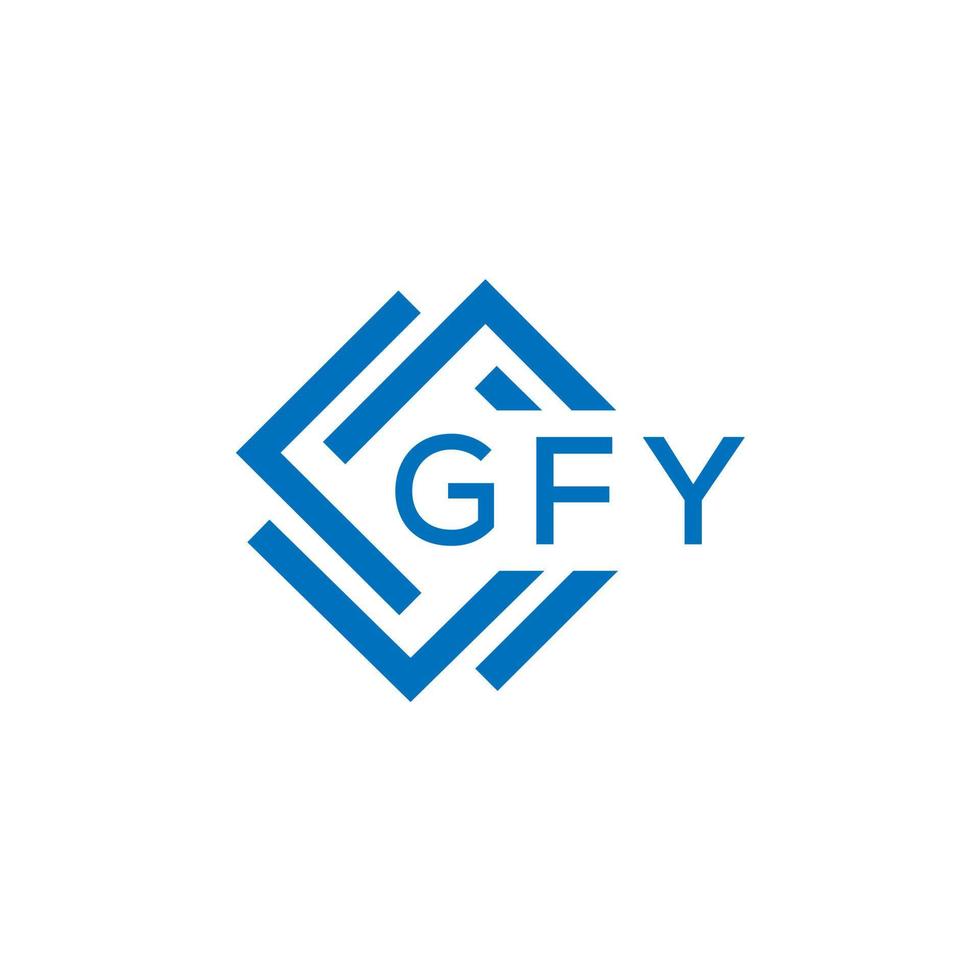 gfy Brief Logo Design auf Weiß Hintergrund. gfy kreativ Kreis Brief Logo Konzept. gfy Brief Design. vektor