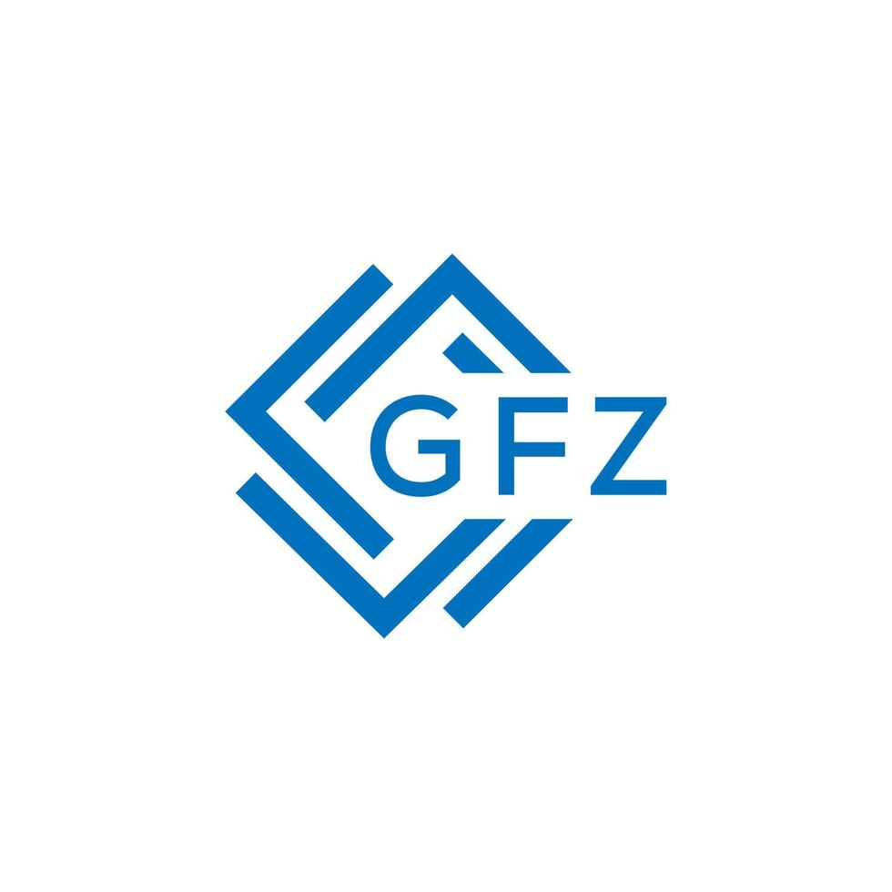 gfz brev logotyp design på vit bakgrund. gfz kreativ cirkel brev logotyp begrepp. gfz brev design. vektor