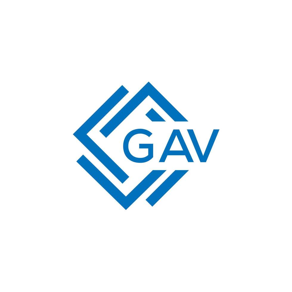 gav brev logotyp design på vit bakgrund. gav kreativ cirkel brev logotyp begrepp. gav brev design. vektor