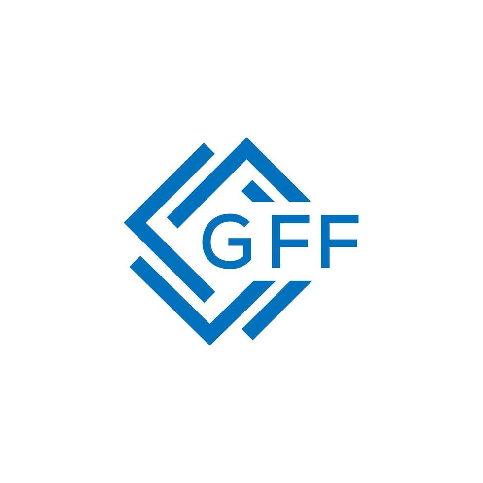 gff Brief Logo Design auf Weiß Hintergrund. gff kreativ Kreis Brief Logo Konzept. gff Brief Design. vektor