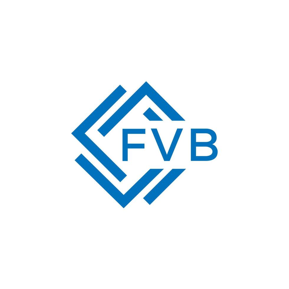 fvb Brief Logo Design auf Weiß Hintergrund. fvb kreativ Kreis Brief Logo Konzept. fvb Brief Design. vektor