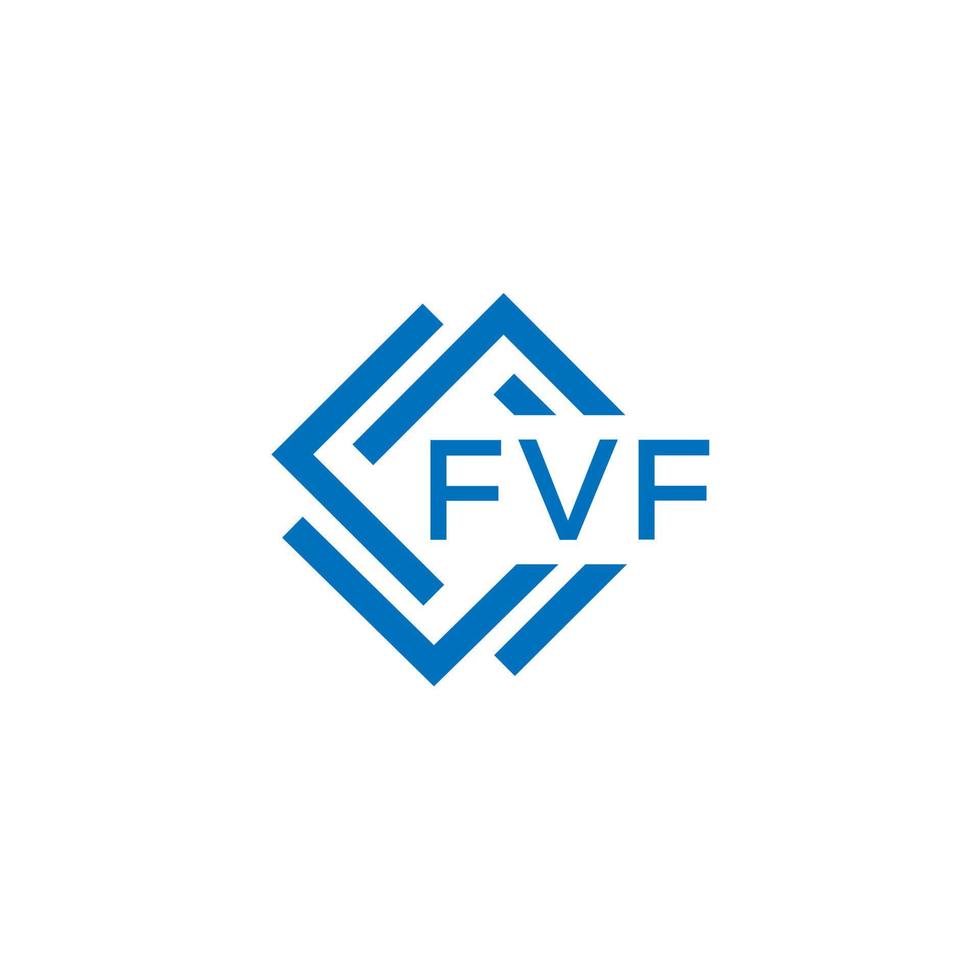 fvf kreativ cirkel brev logotyp begrepp. fvf brev design.fvf brev logotyp design på vit bakgrund. fvf kreativ cirkel brev logotyp begrepp. fvf brev design. vektor