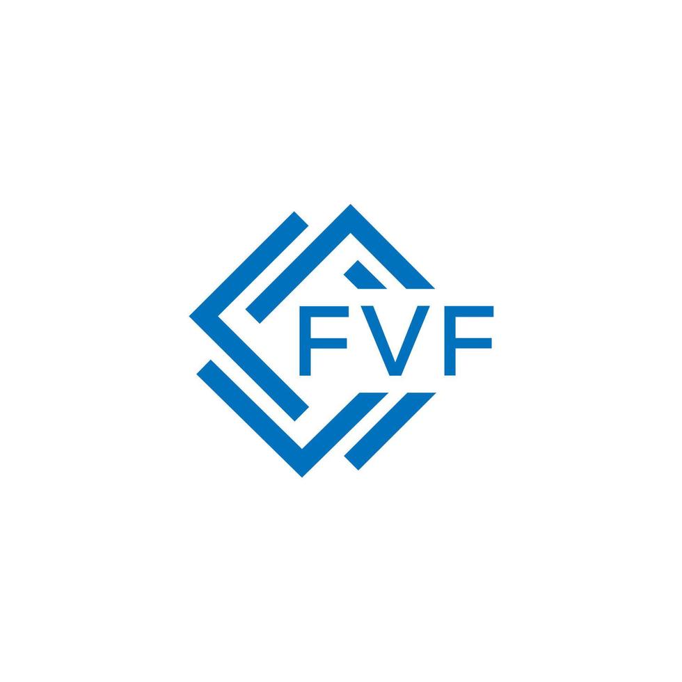 fvf kreativ Kreis Brief Logo Konzept. fvf Brief design.fvf Brief Logo Design auf Weiß Hintergrund. fvf kreativ Kreis Brief Logo Konzept. fvf Brief Design. vektor
