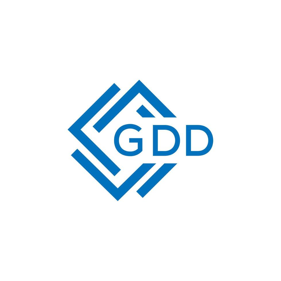 gdd brev logotyp design på vit bakgrund. gdd kreativ cirkel brev logotyp begrepp. gdd brev design. vektor