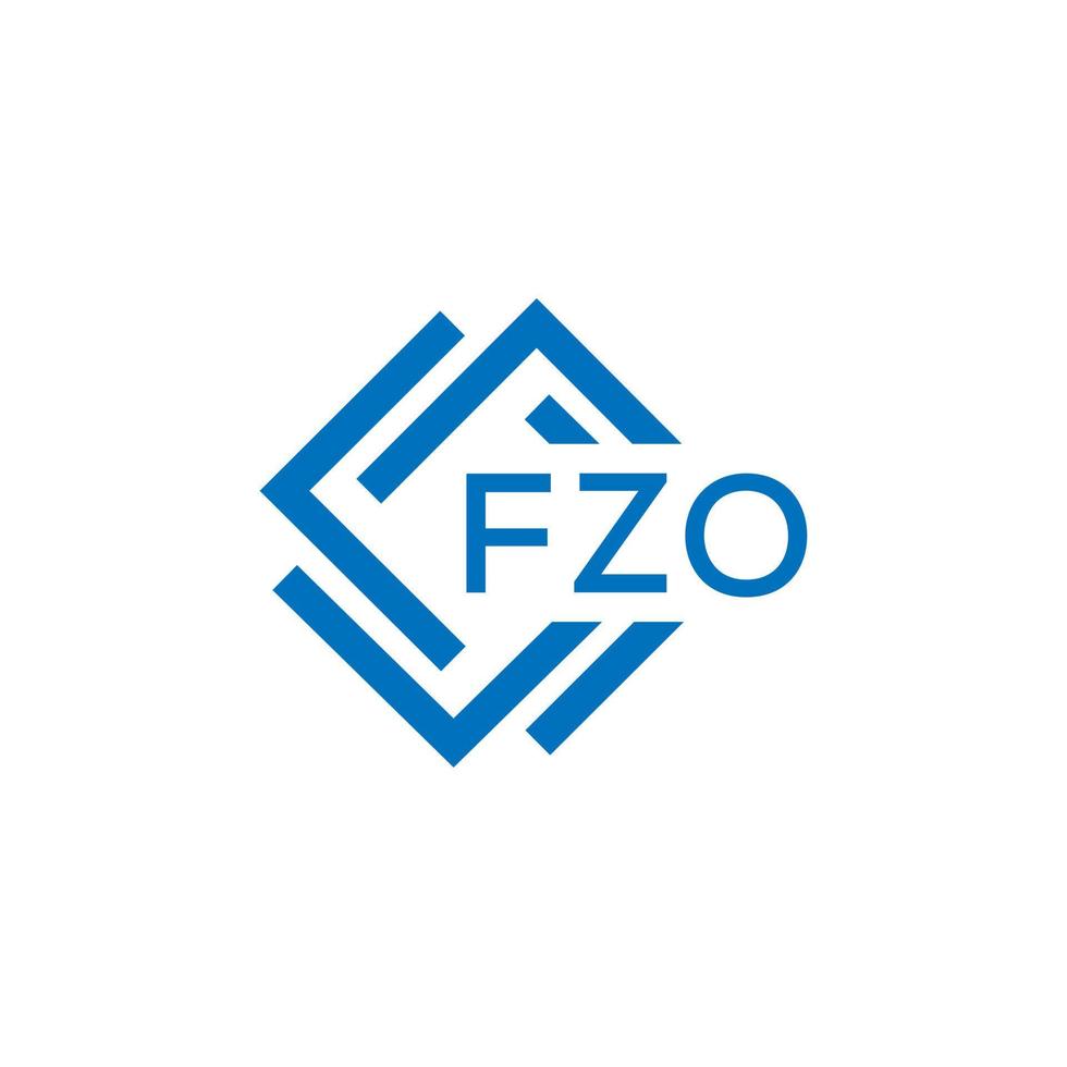 fzo brev logotyp design på vit bakgrund. fzo kreativ cirkel brev logotyp begrepp. fzo brev design. vektor