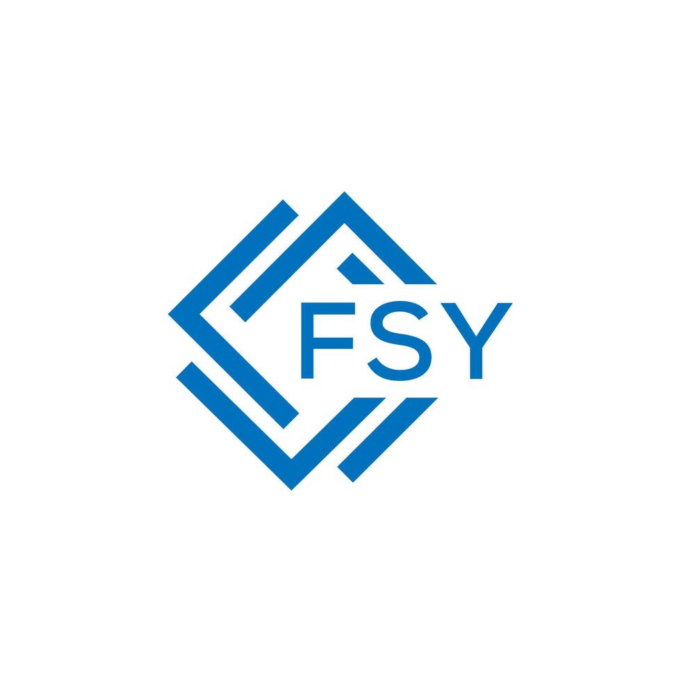 fsy brev logotyp design på vit bakgrund. fsy kreativ cirkel brev logotyp begrepp. fsy brev design. vektor