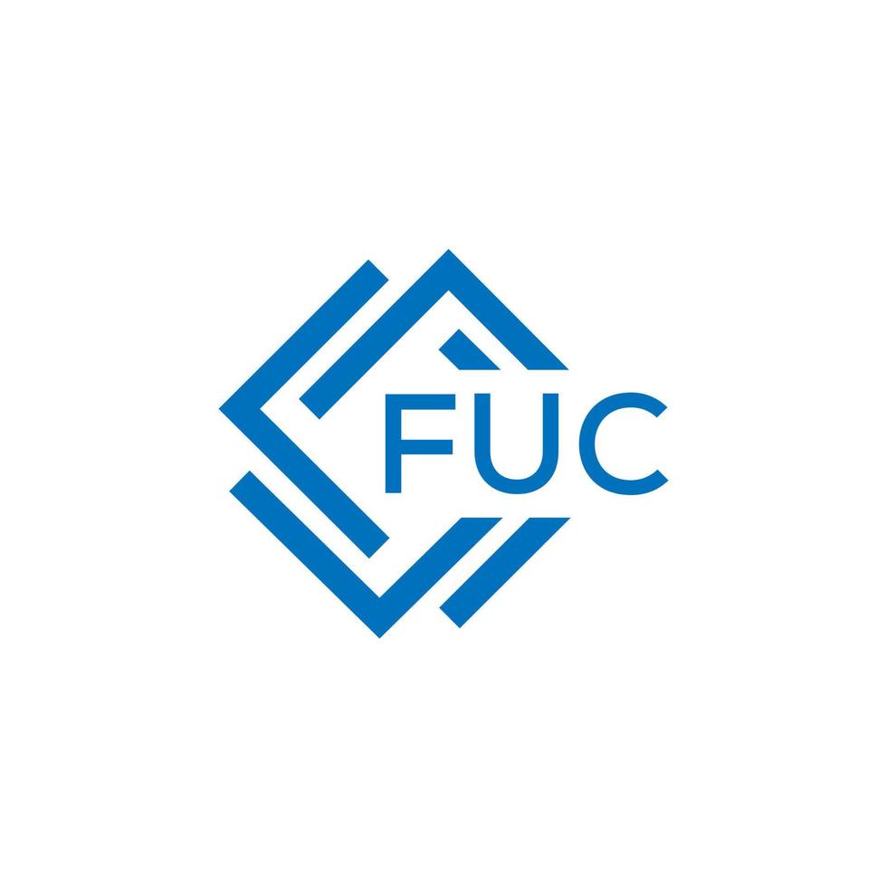 fuc Brief Logo Design auf Weiß Hintergrund. fuc kreativ Kreis Brief Logo Konzept. fuc Brief Design. vektor