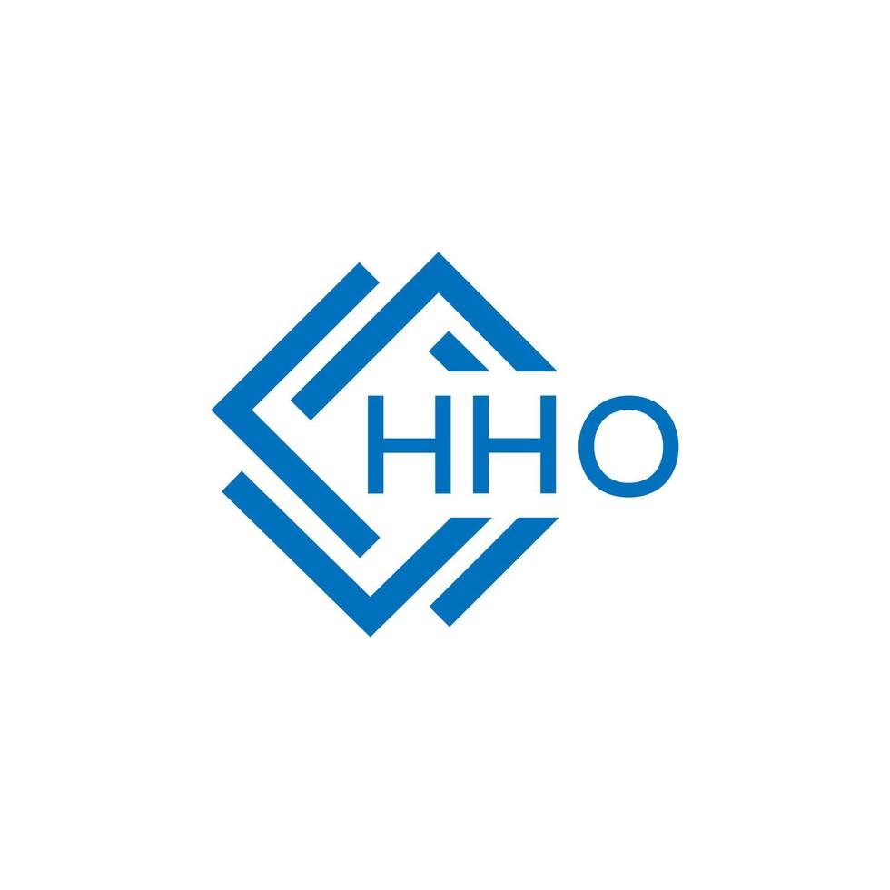 hho brev logotyp design på vit bakgrund. hho kreativ cirkel brev logotyp begrepp. hho brev design. vektor