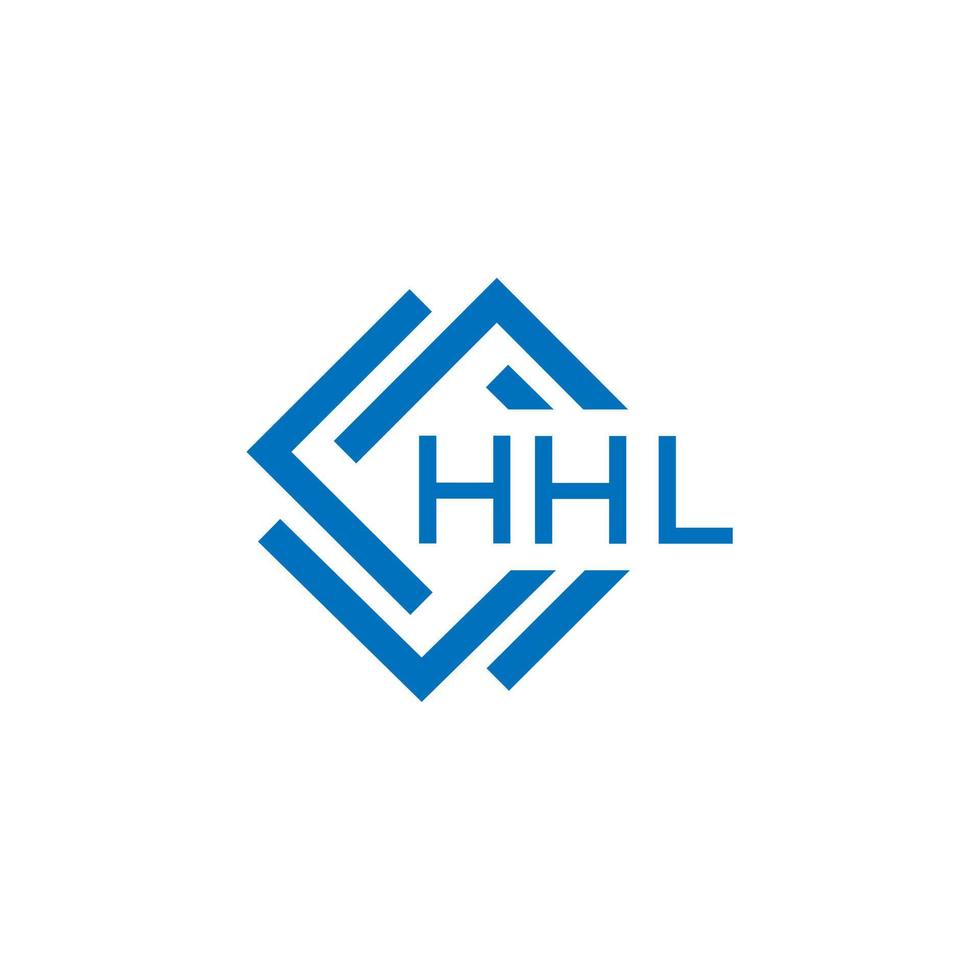 hhl brev logotyp design på vit bakgrund. hhl kreativ cirkel brev logotyp begrepp. hhl brev design. vektor