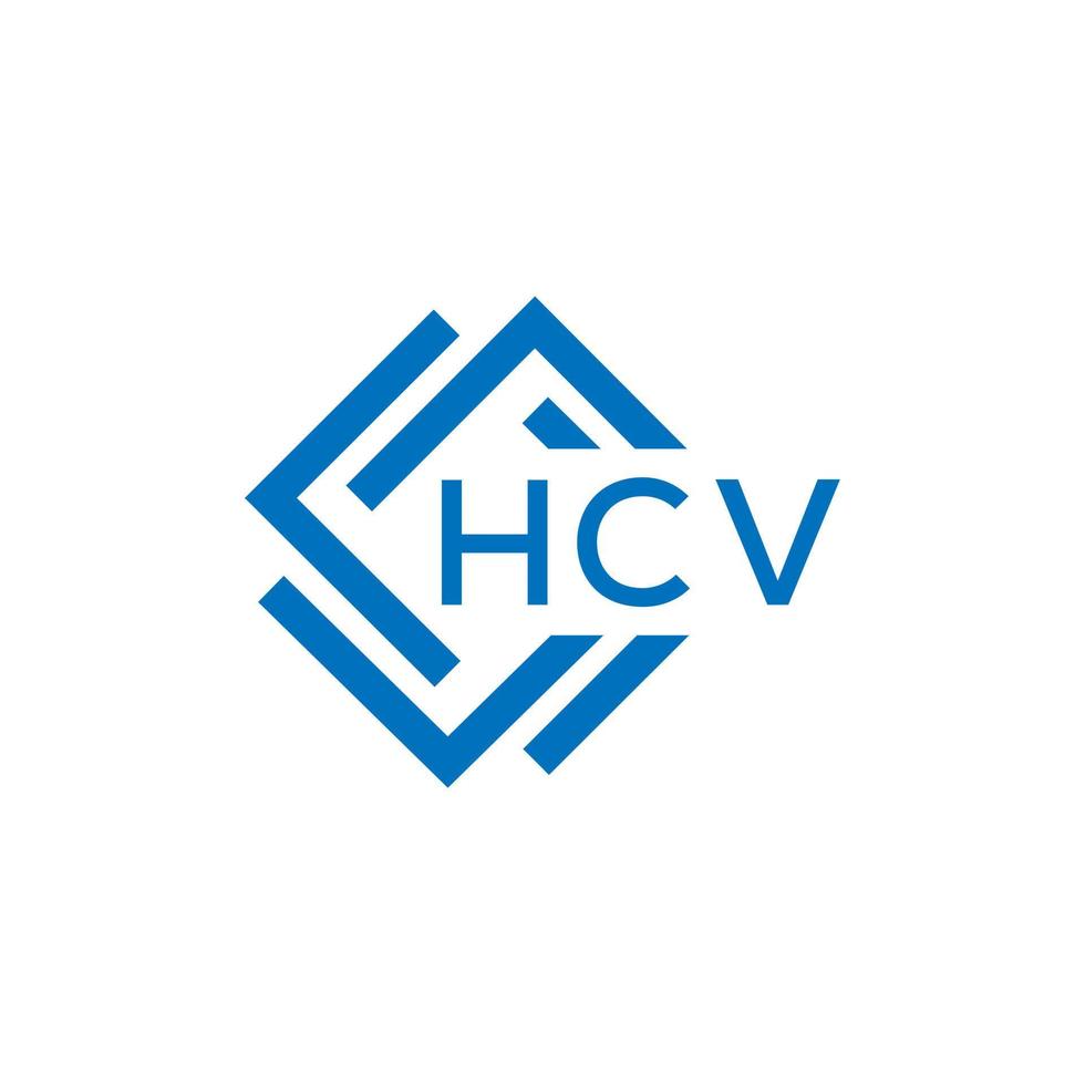 hcv Brief Logo Design auf Weiß Hintergrund. hcv kreativ Kreis Brief Logo Konzept. hcv Brief Design. vektor