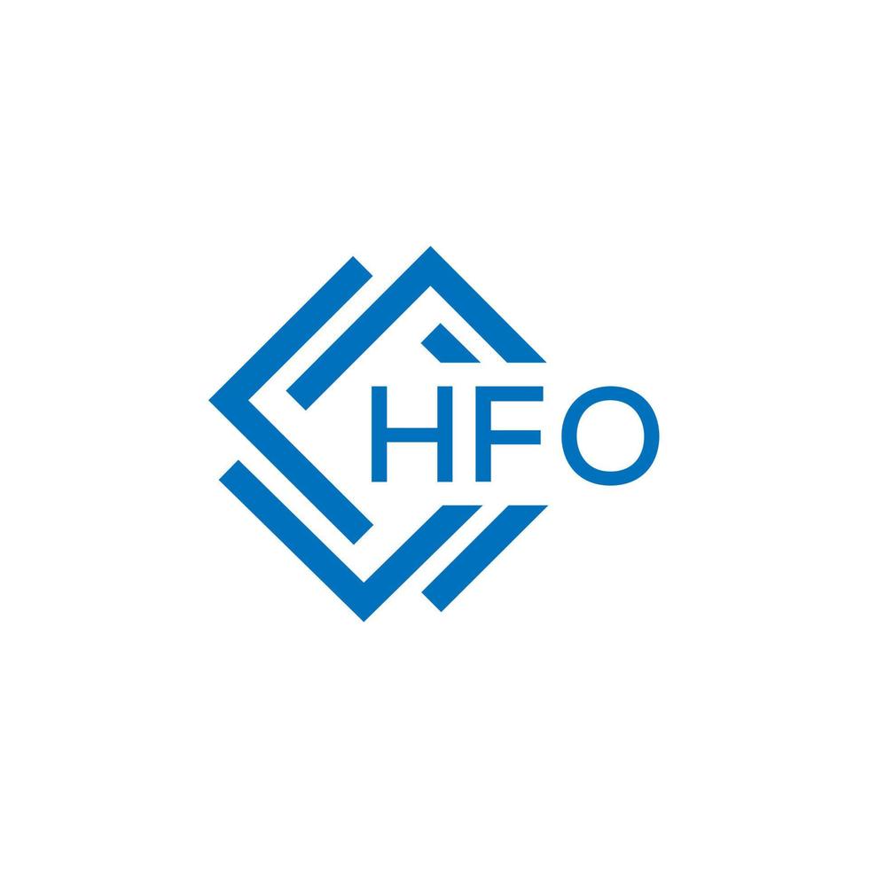 hfo brev logotyp design på vit bakgrund. hfo kreativ cirkel brev logotyp begrepp. hfo brev design. vektor