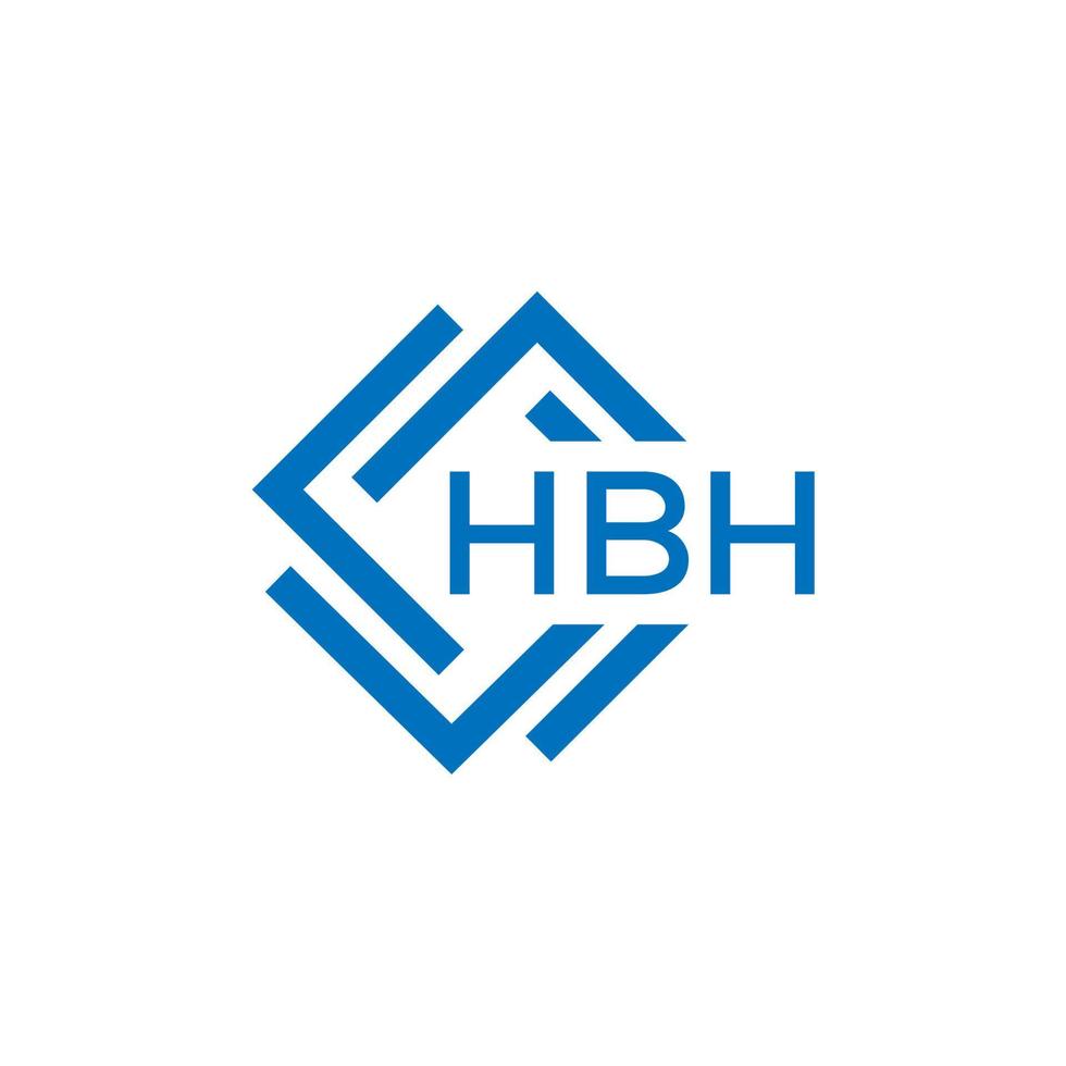 hbh Brief Logo Design auf Weiß Hintergrund. hbh kreativ Kreis Brief Logo Konzept. hbh Brief Design. vektor