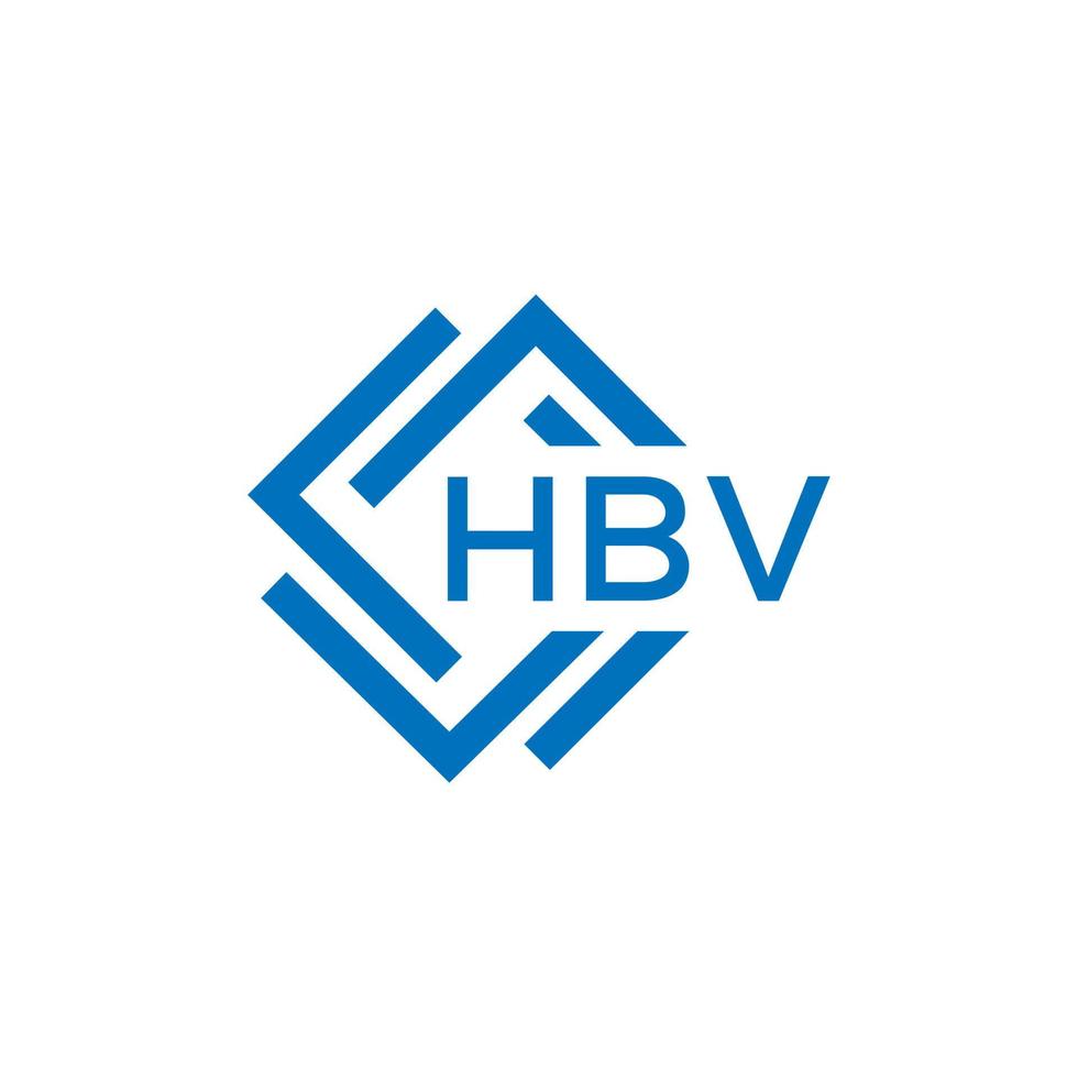 hbv Brief Logo Design auf Weiß Hintergrund. hbv kreativ Kreis Brief Logo Konzept. hbv Brief Design. vektor