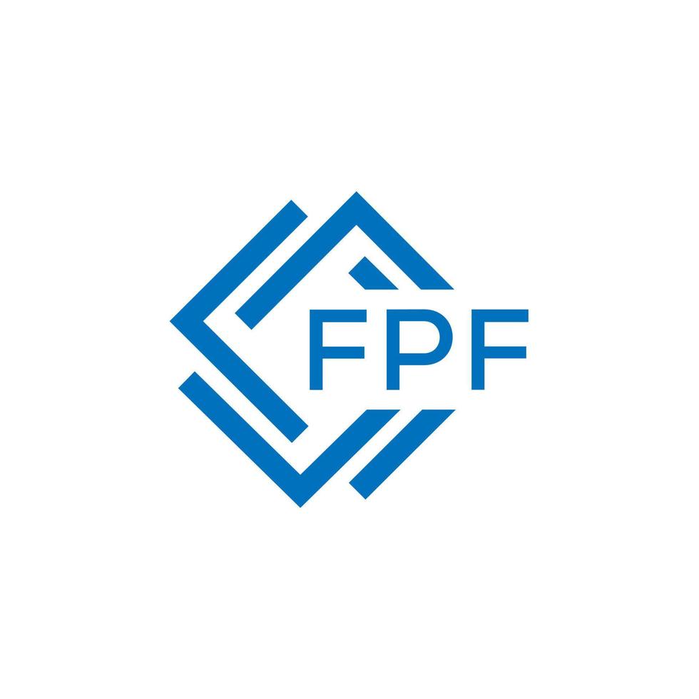 fpf brev logotyp design på vit bakgrund. fpf kreativ cirkel brev logotyp begrepp. fpf brev design. vektor