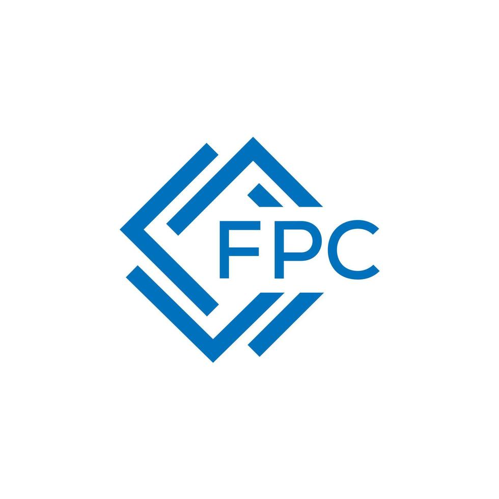 fpc Brief Logo Design auf Weiß Hintergrund. fpc kreativ Kreis Brief Logo Konzept. fpc Brief Design. vektor