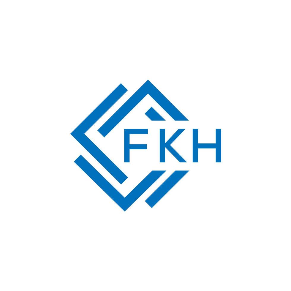 fkh brev logotyp design på vit bakgrund. fkh kreativ cirkel brev logotyp begrepp. fkh brev design. vektor
