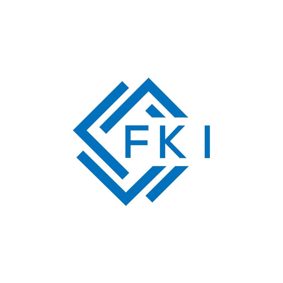 fki brev logotyp design på vit bakgrund. fki kreativ cirkel brev logotyp begrepp. fki brev design. vektor