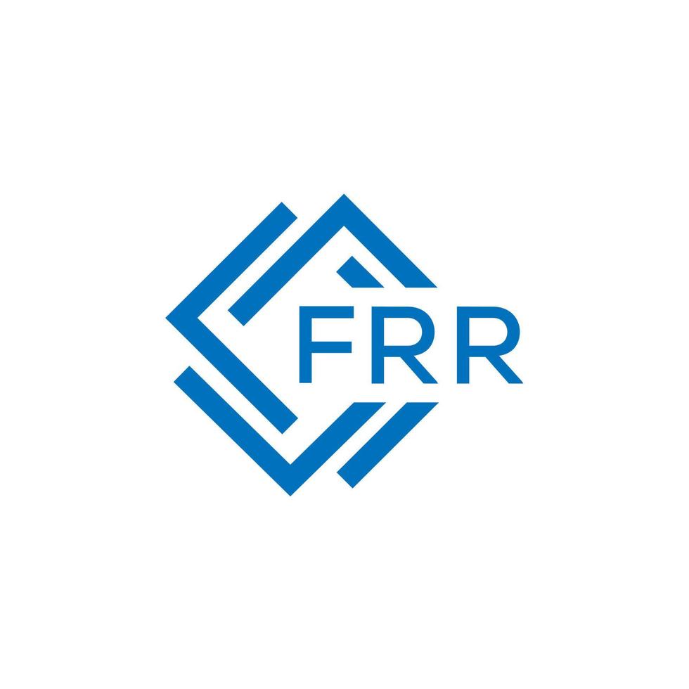 frr Brief Logo Design auf Weiß Hintergrund. frr kreativ Kreis Brief Logo Konzept. frr Brief Design. vektor