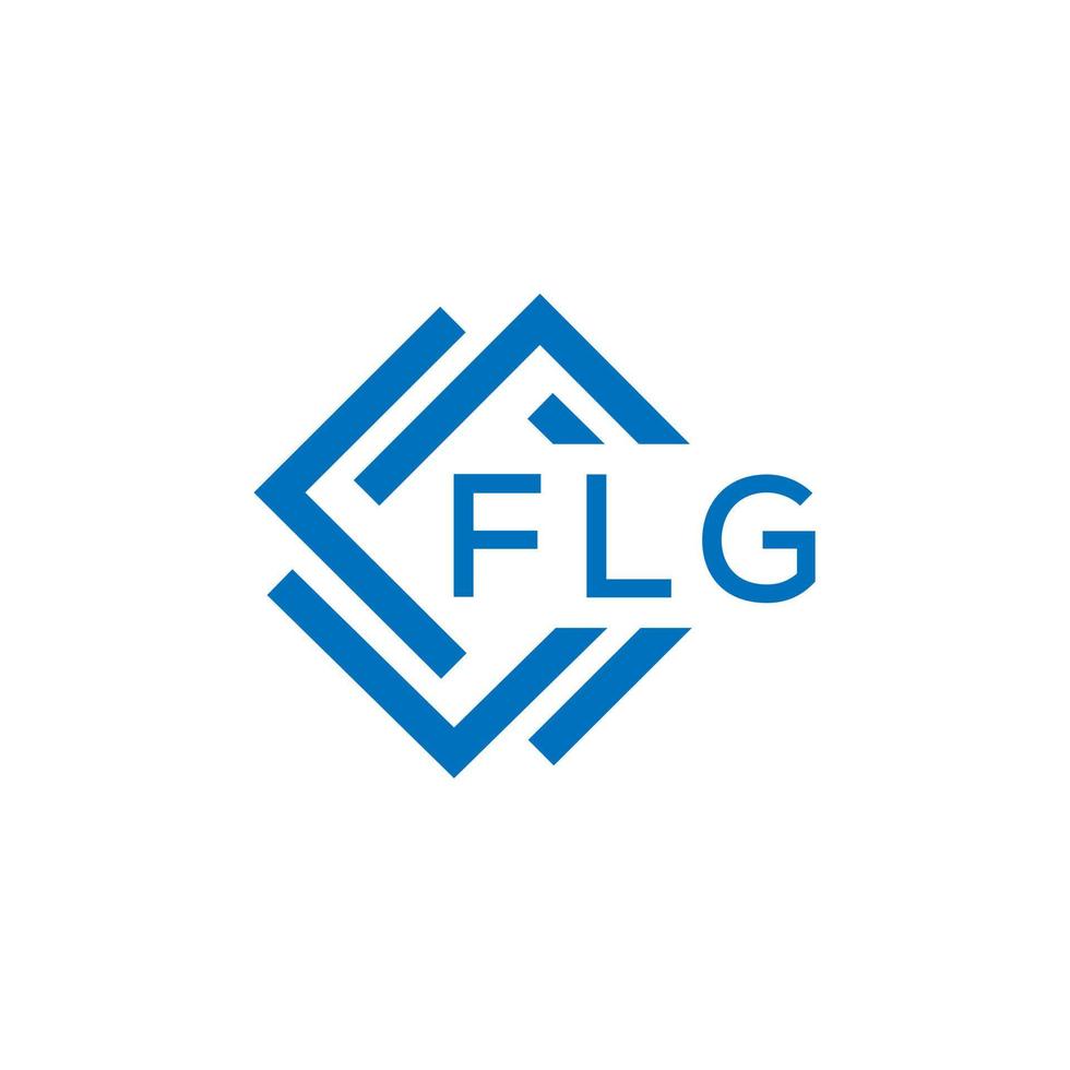 flg Brief Logo Design auf Weiß Hintergrund. flg kreativ Kreis Brief Logo Konzept. flg Brief Design. vektor