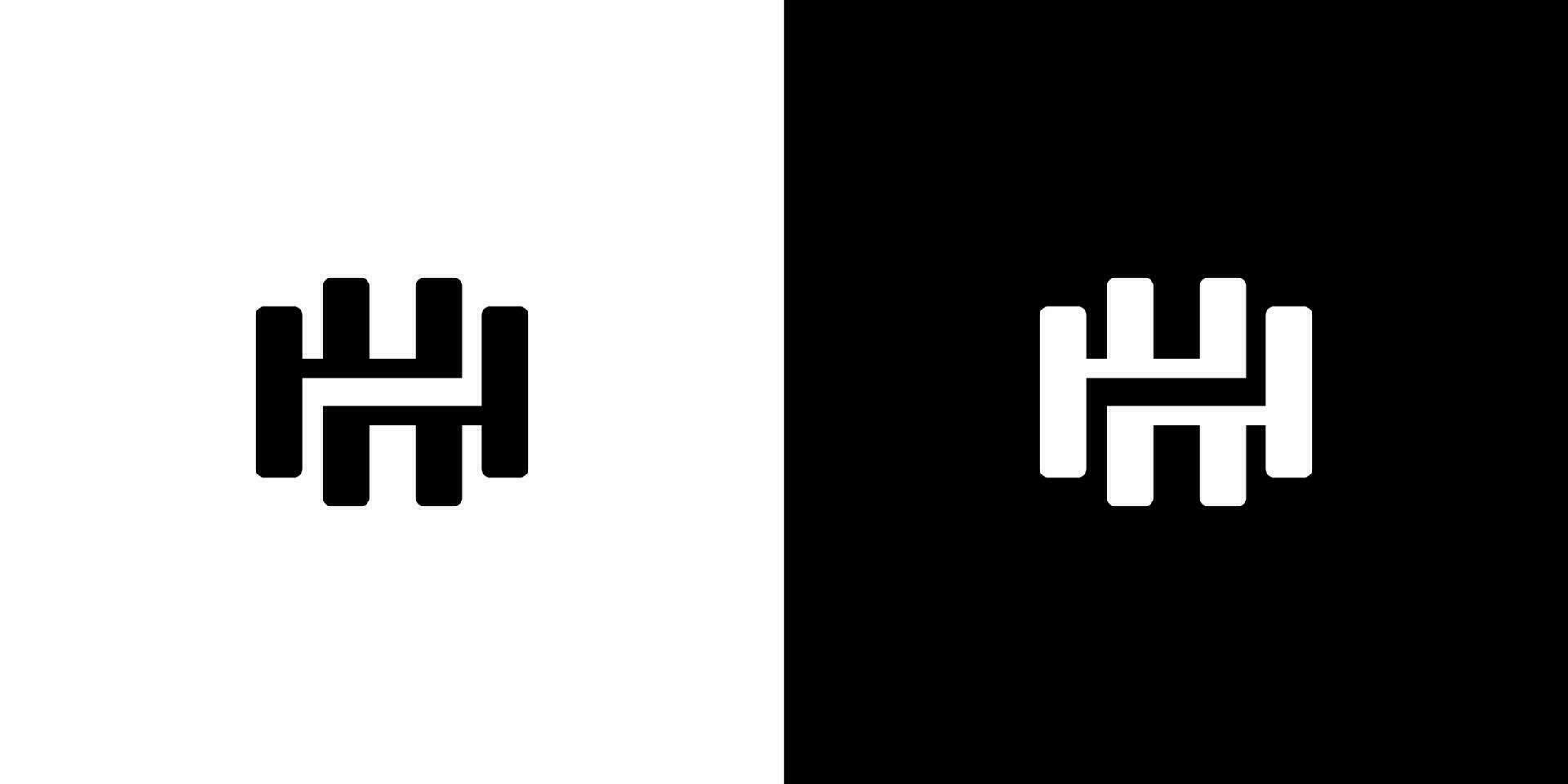 hh ikon logotyp design mall vektor