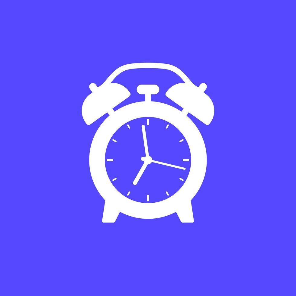 Alarm Uhr, aufwachen oben Zeit Vektor Symbol