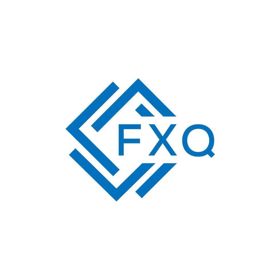 fxq brev design.fxq brev logotyp design på vit bakgrund. fxq kreativ cirkel brev logotyp begrepp. fxq brev design. vektor