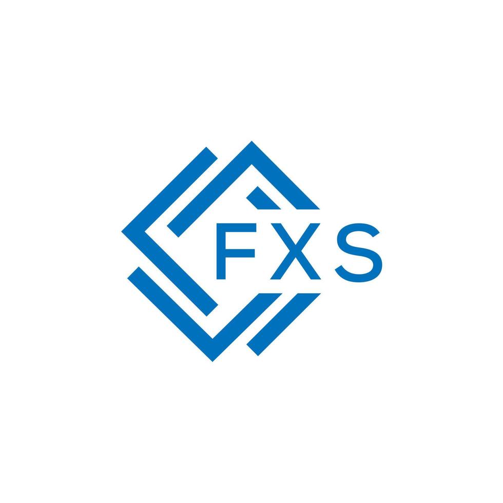 fxs Brief Logo Design auf Weiß Hintergrund. fxs kreativ Kreis Brief Logo Konzept. fxs Brief Design. vektor