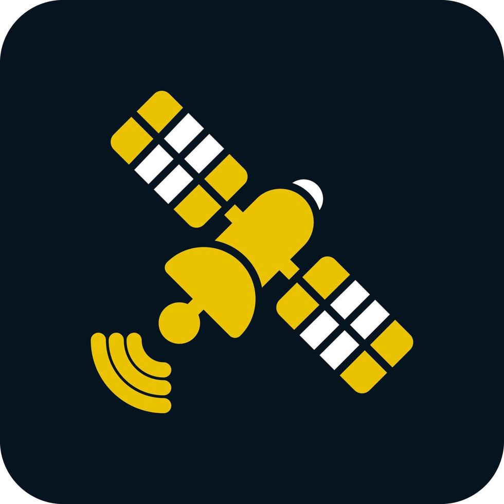 Satelliten-Vektor-Icon-Design vektor