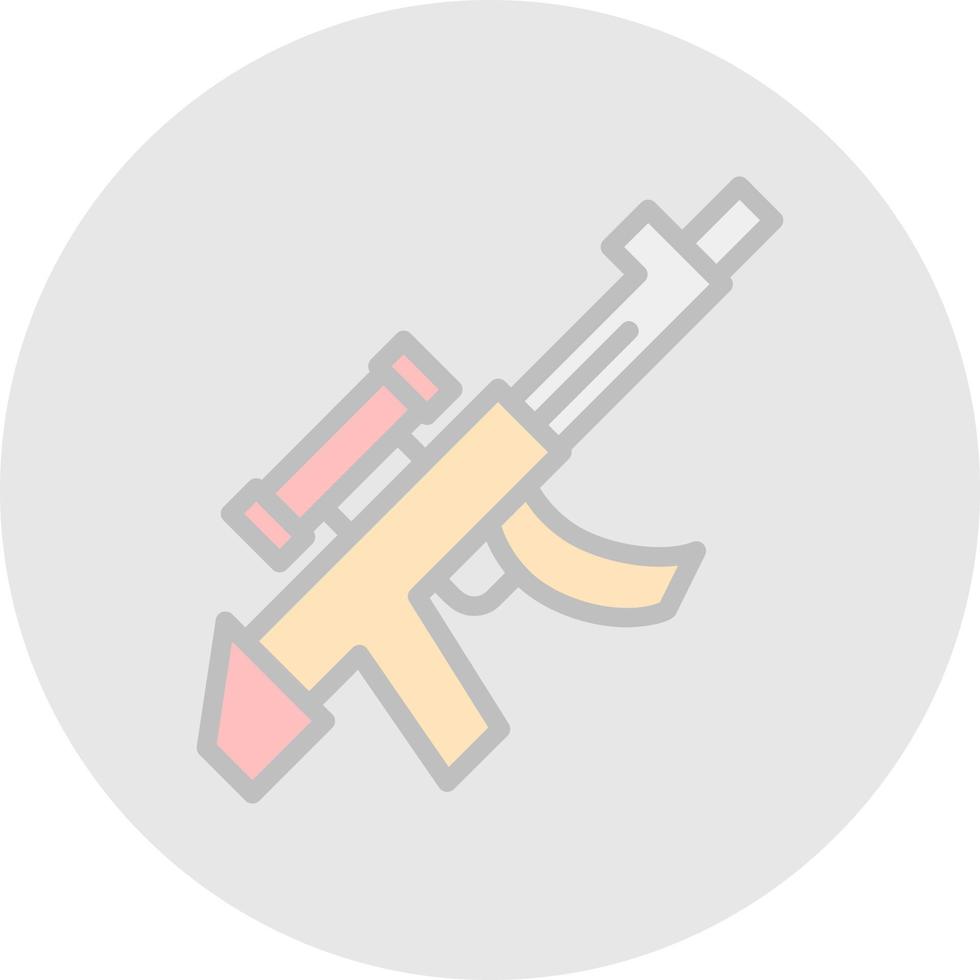 Gewehr-Vektor-Icon-Design vektor