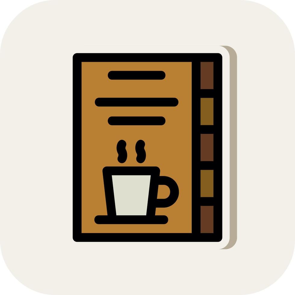 Kaffee-Karten-Vektor-Icon-Design vektor