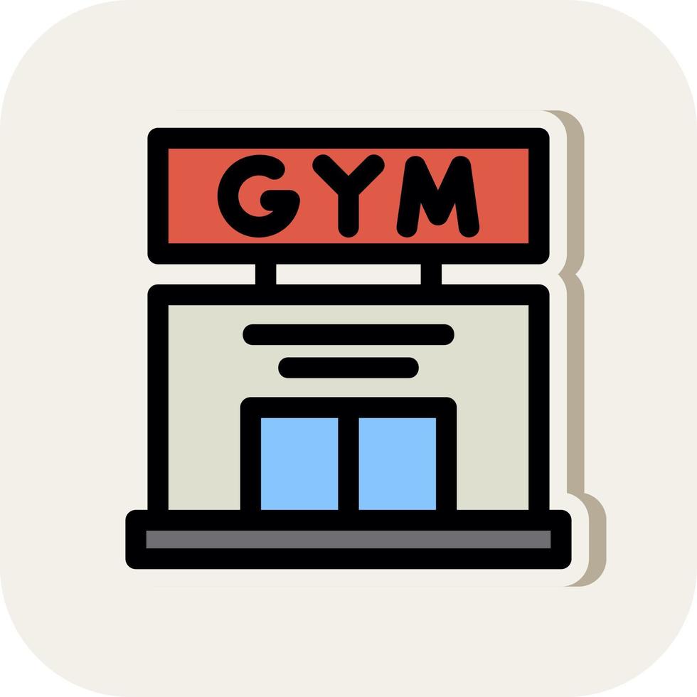 Fitnessstudio-Vektor-Icon-Design vektor