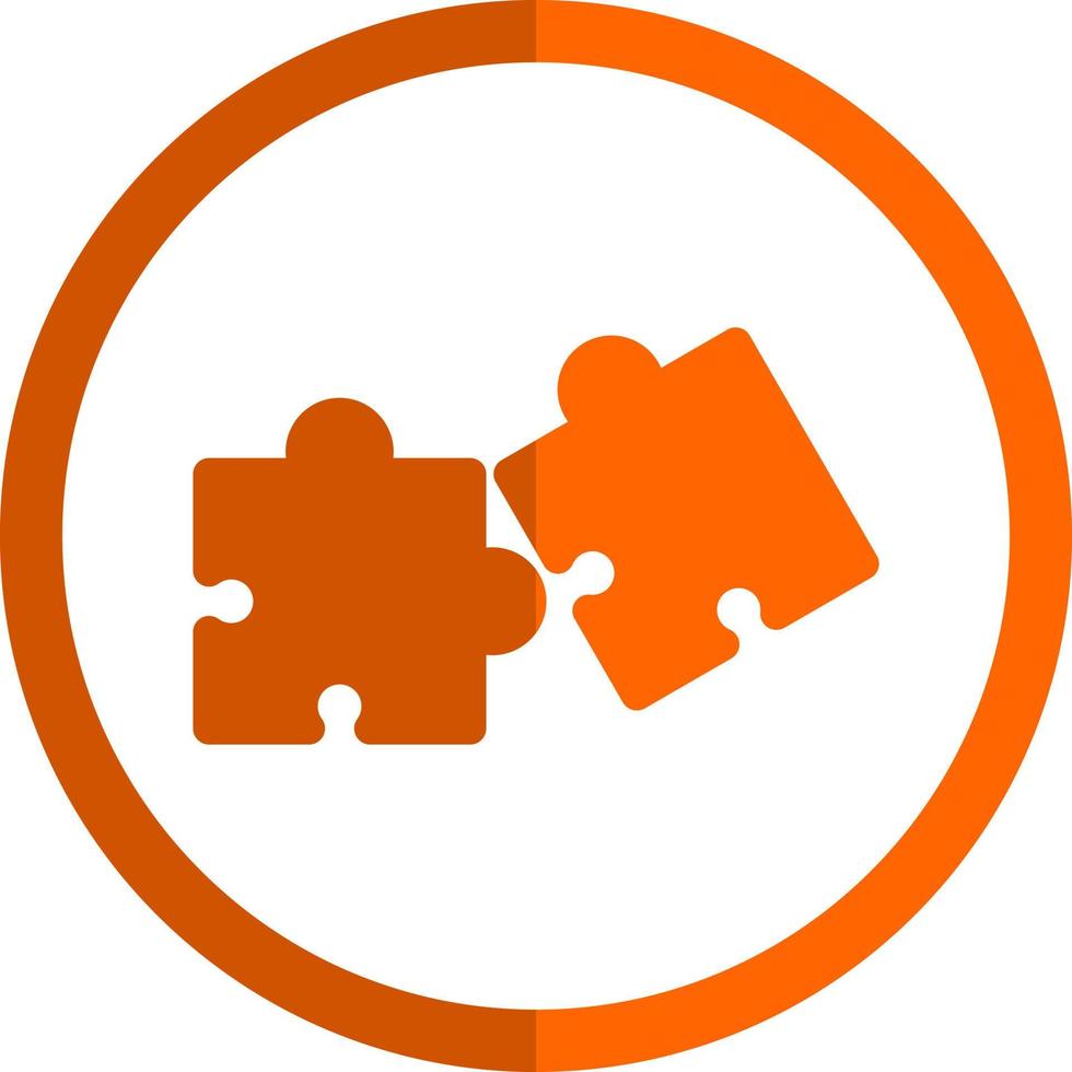 Puzzle-Vektor-Icon-Design vektor