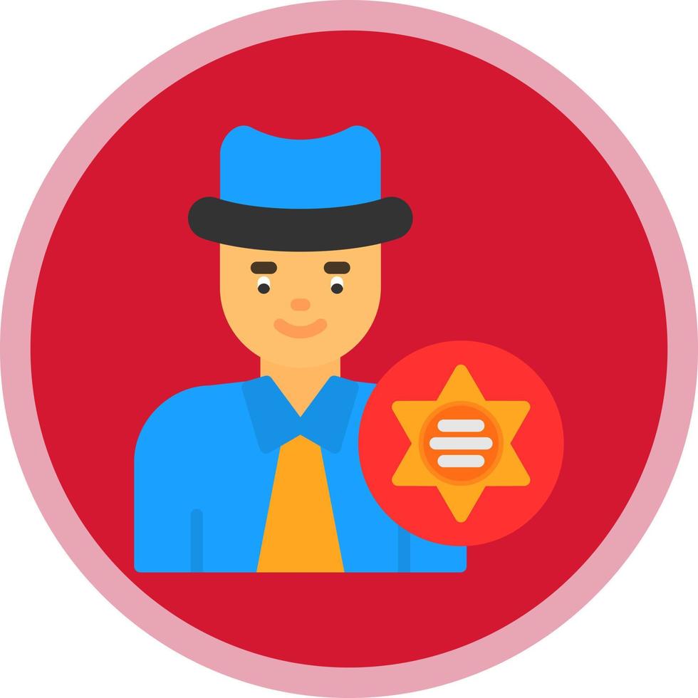 Sheriff-Vektor-Icon-Design vektor