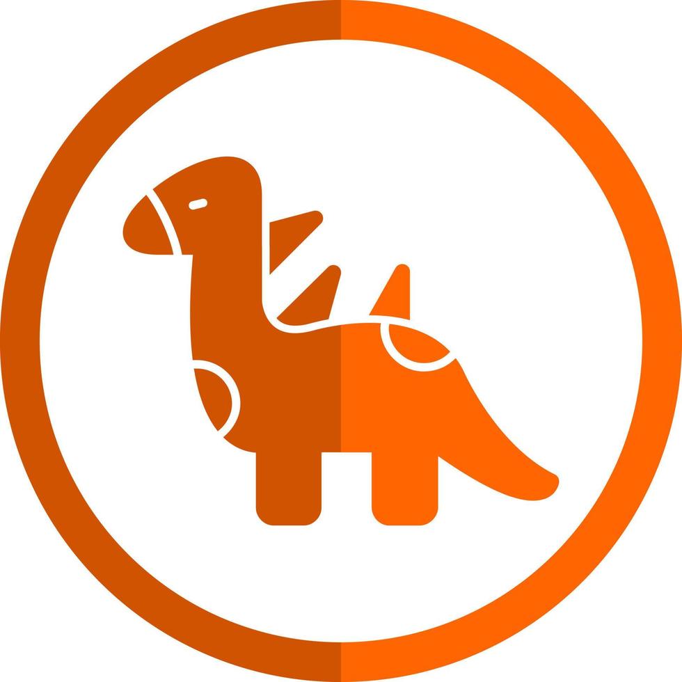 Dinosaurier-Vektor-Icon-Design vektor