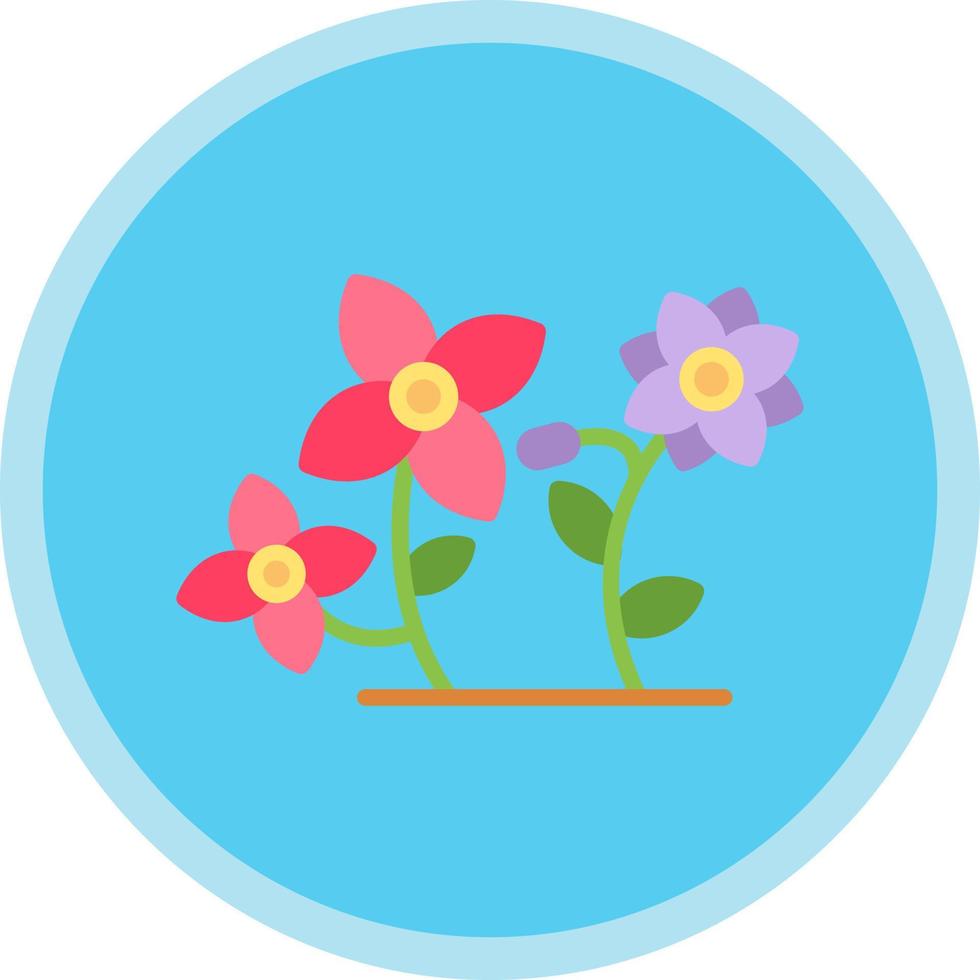 Blumen-Vektor-Icon-Design vektor