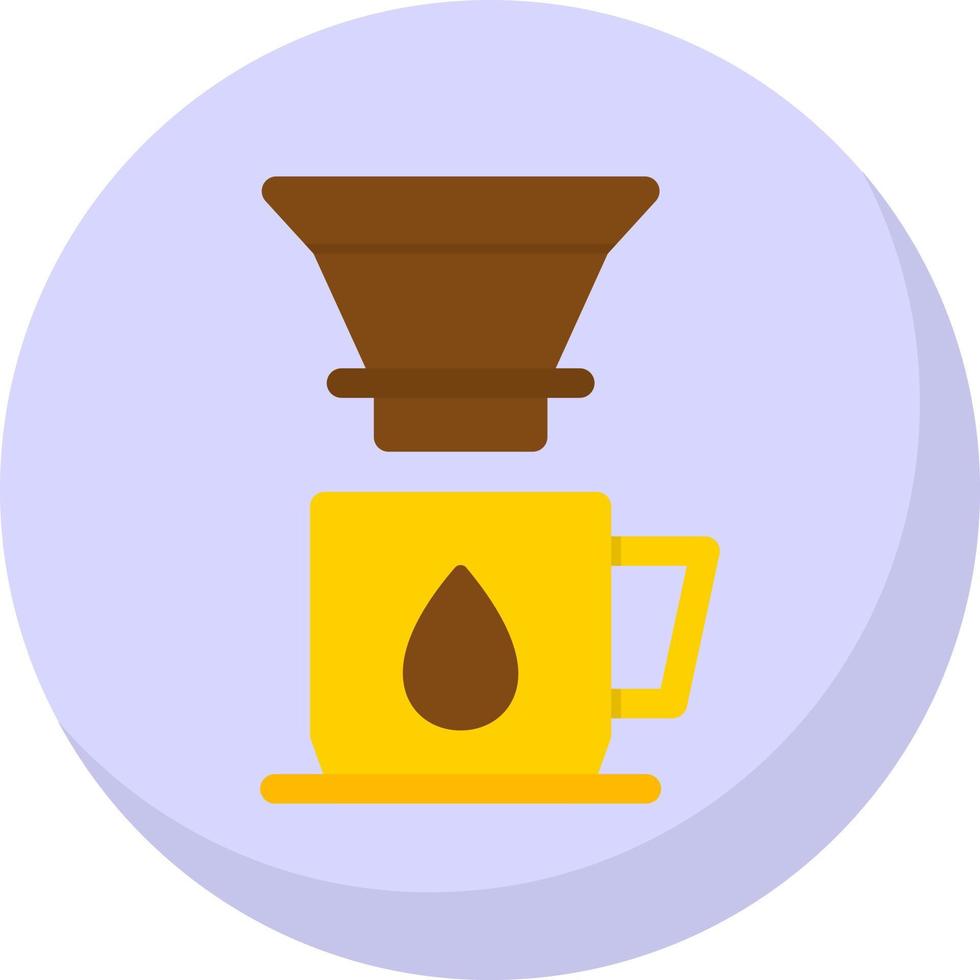 Design des Vektorsymbols für Kaffeetropfer vektor