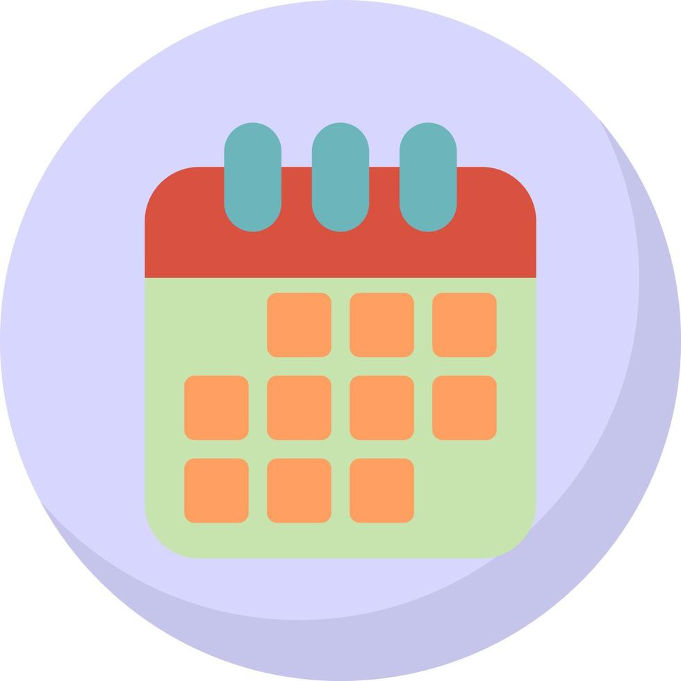 Kalender-Vektor-Icon-Design vektor