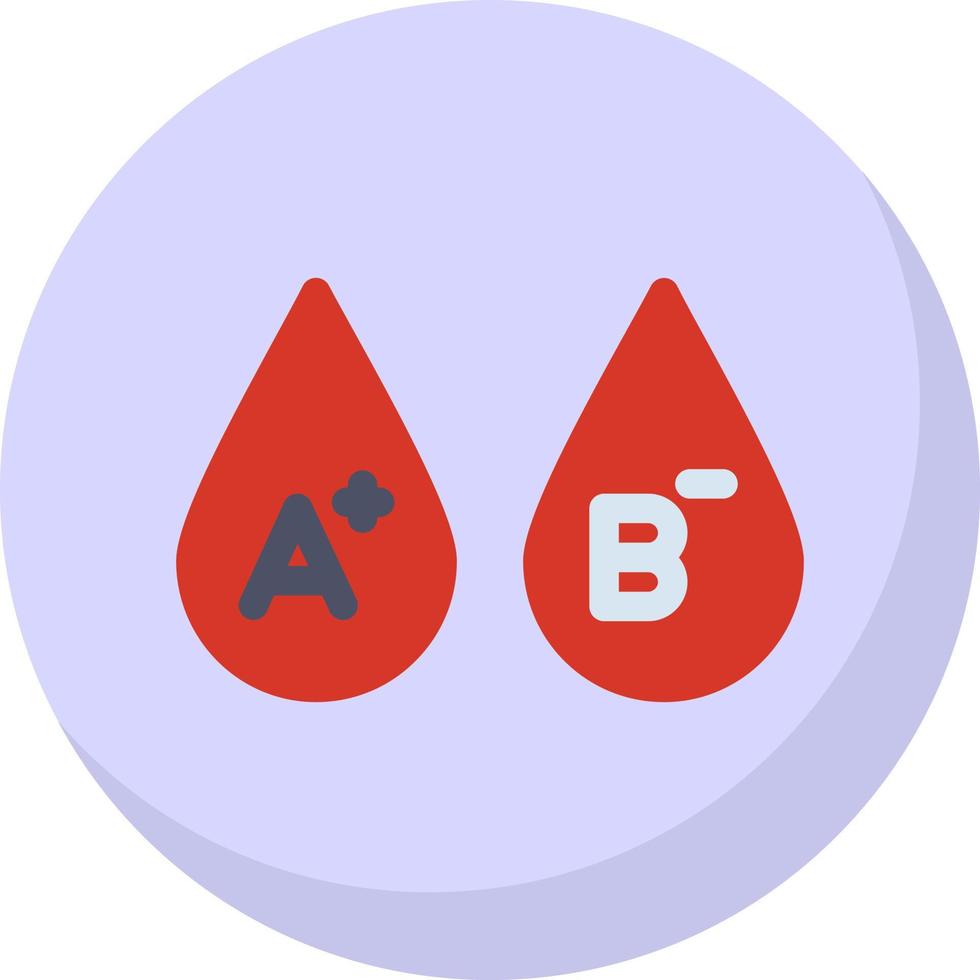 blod typer vektor ikon design