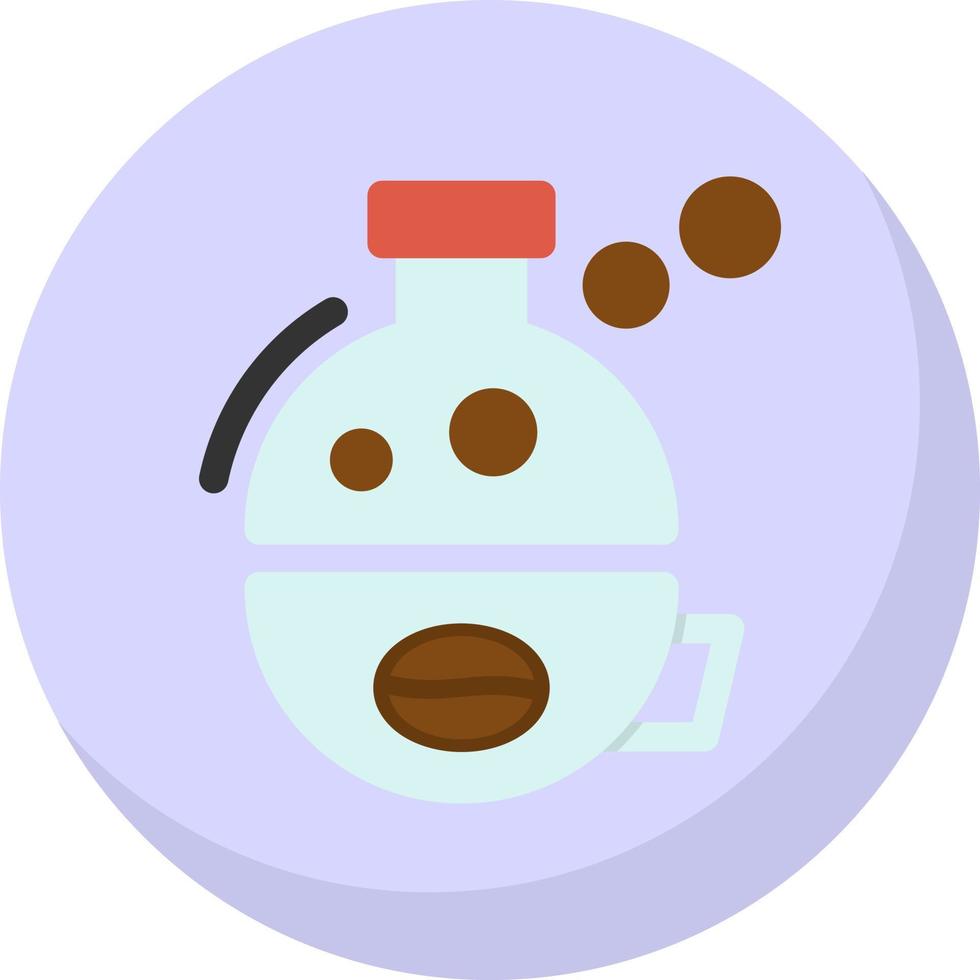 Kaffee-Wissenschaft-Vektor-Icon-Design vektor
