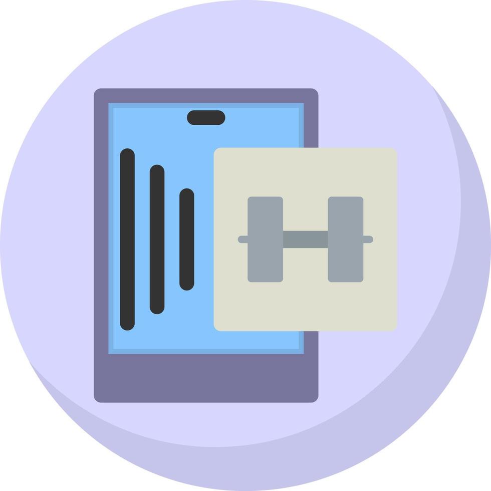 Fitness-App-Vektor-Icon-Design vektor